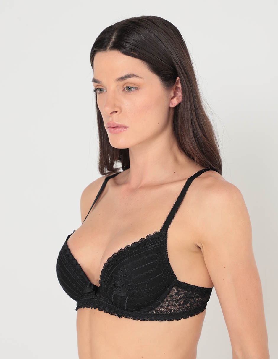 Brassiere demi copa preformada para mujer 2