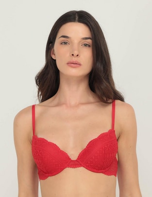 Brassiere demi copa preformada para mujer Brassiere demi copa preformada para mujer