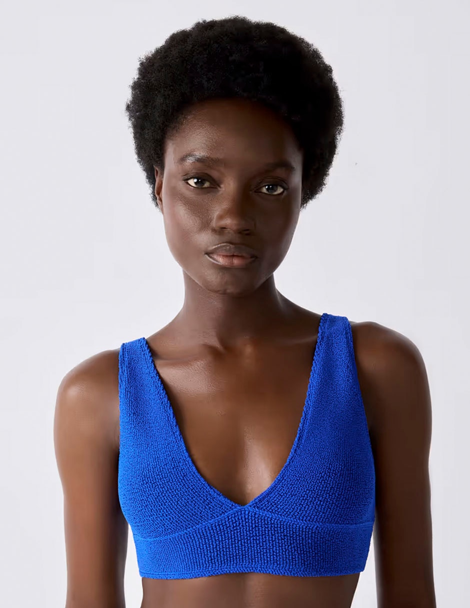 Top bikini con copas preformadas para mujer