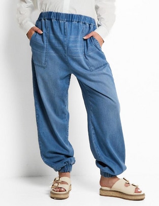 Jeans maternidad relaxed straight corte cintura alta 1