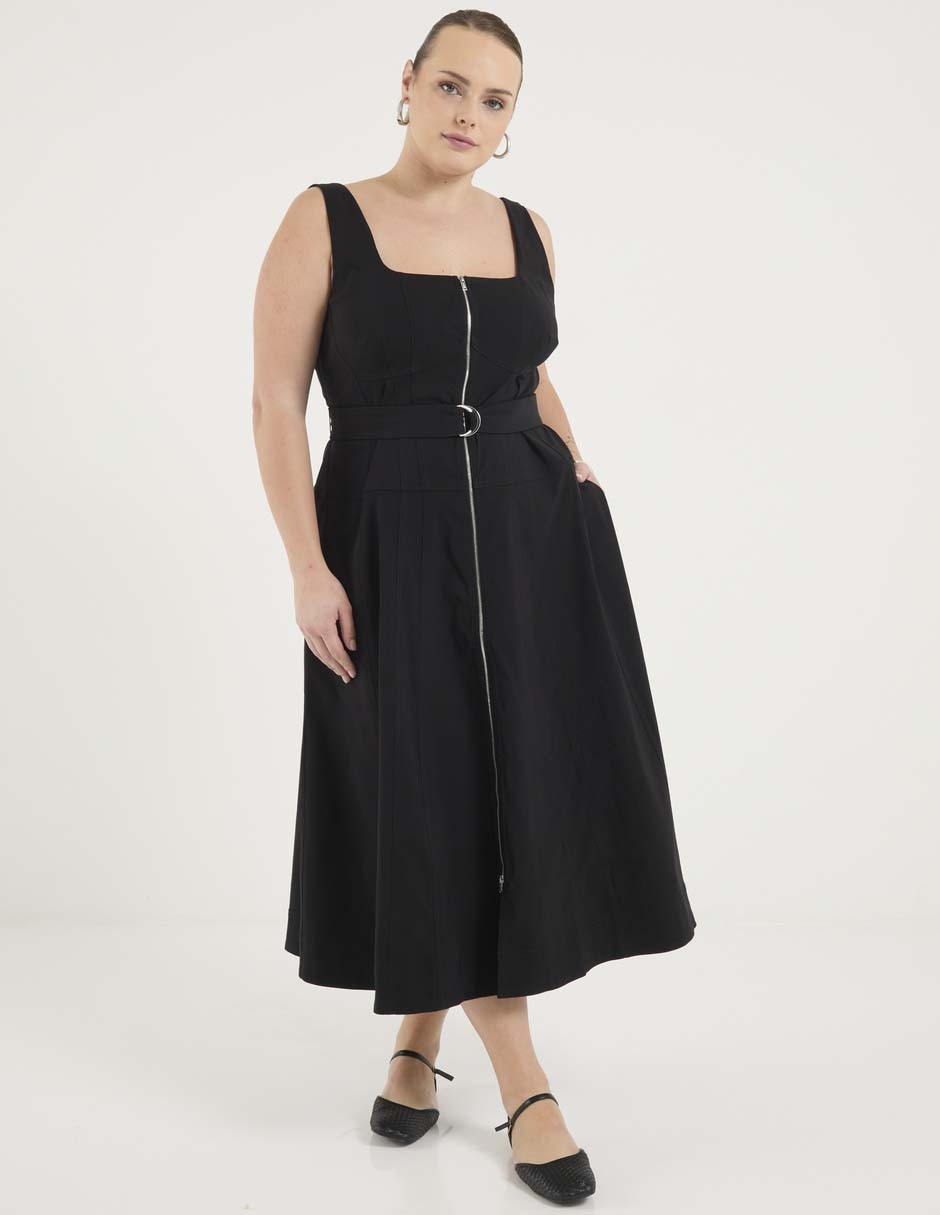 Vestido crop casual Map para mujer