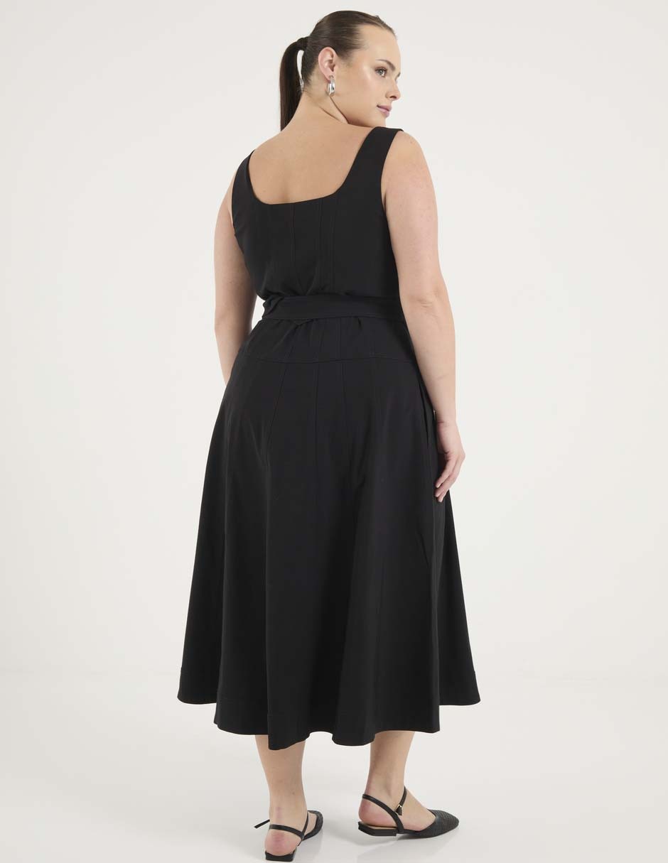Vestido crop casual Map para mujer