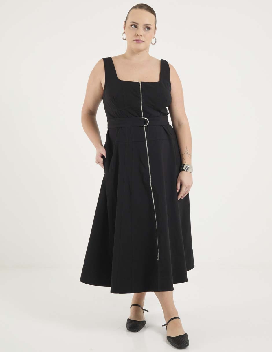 Vestido crop casual Map para mujer