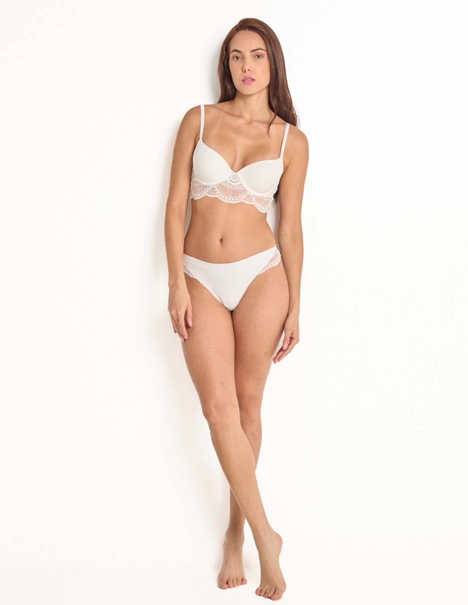 Brassiere demi con copa para mujer 9