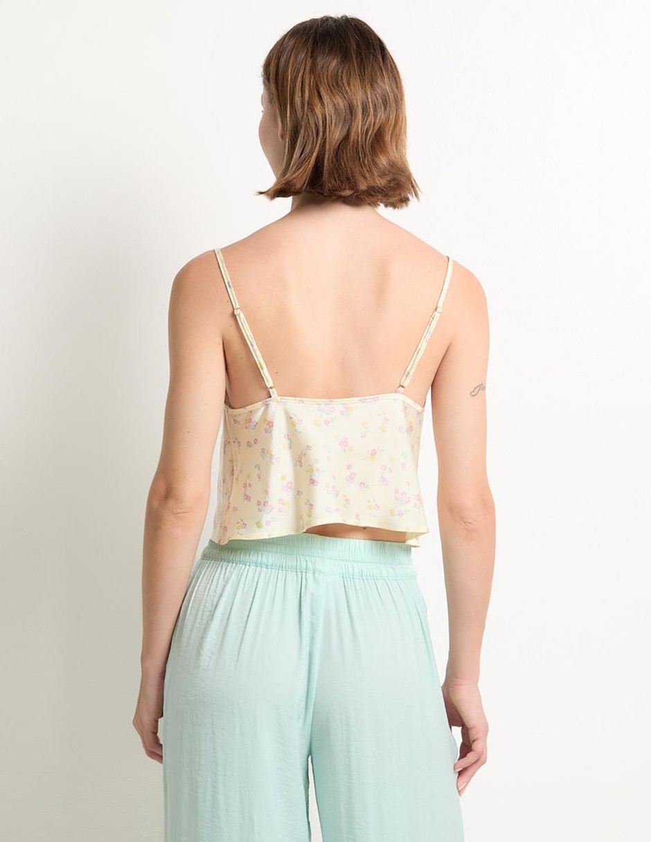 Playera pijama estampado floral para mujer 5
