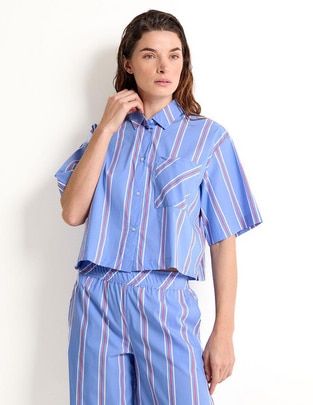 Playera pijama Etam estampado a rayas para mujer