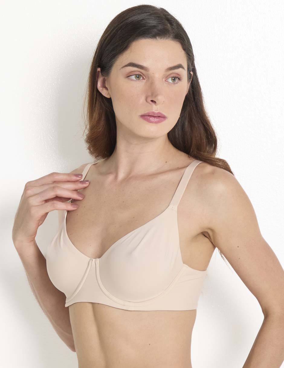 T-shirt bra con copa para mujer 4