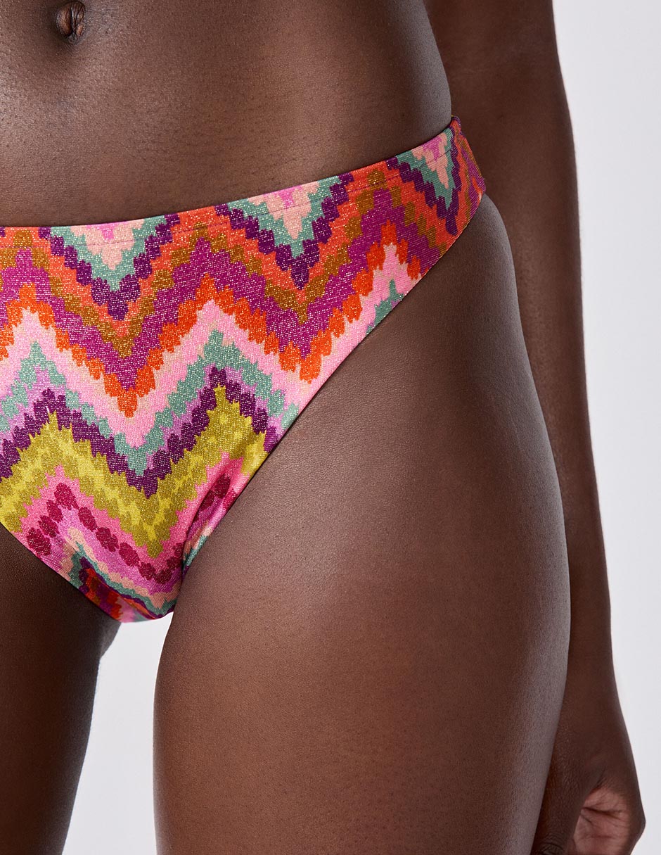 Bikini Etam estampado a la cadera para mujer