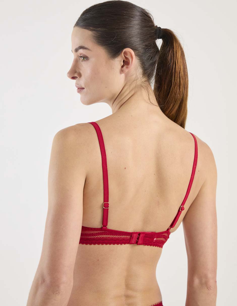 Brassiere demi copa preformada para mujer 3