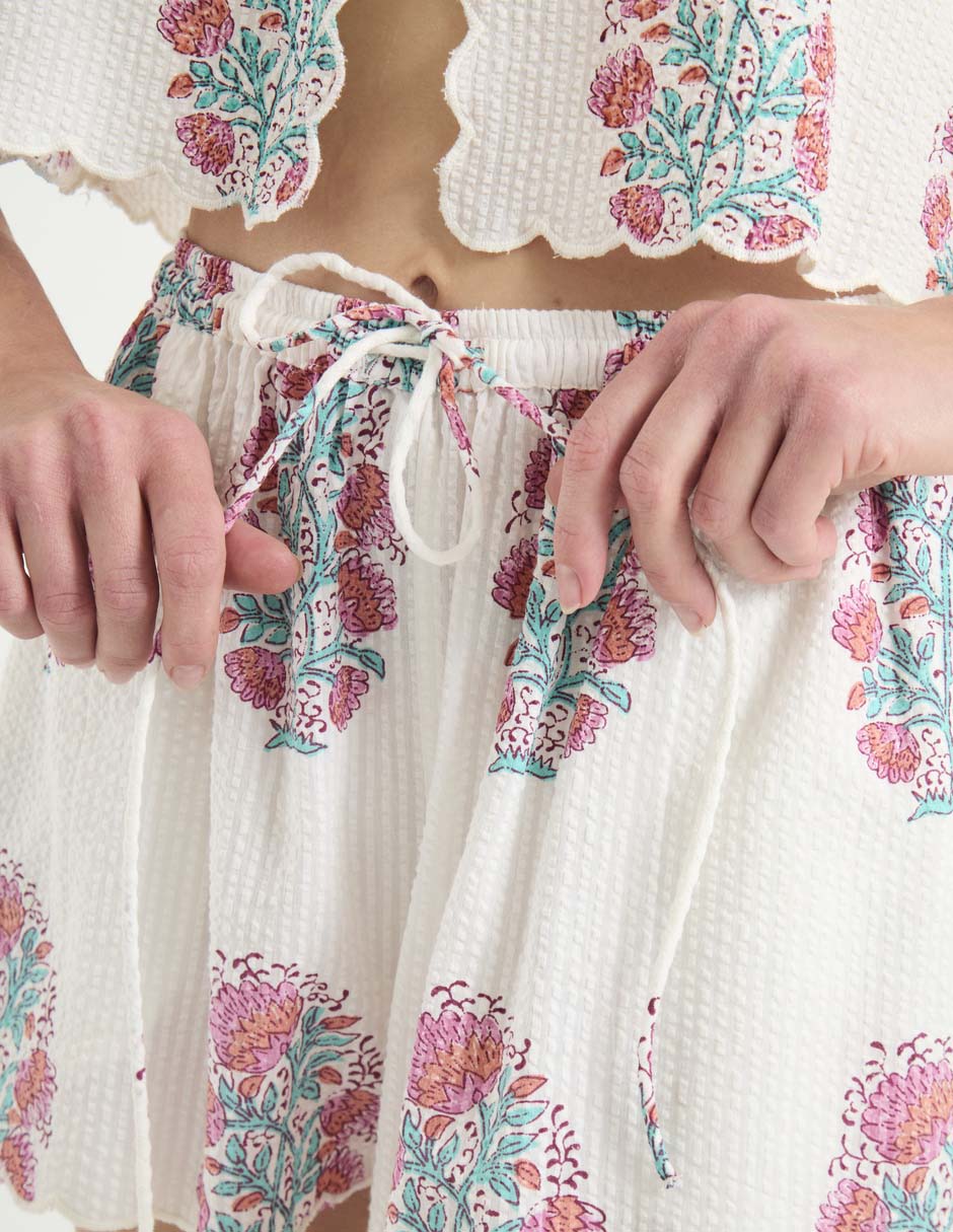 Short pijama floral para mujer 7