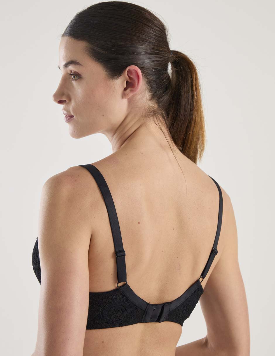 Brassiere demi con copa para mujer 7