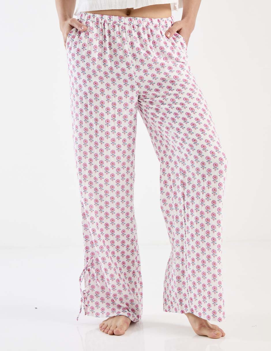 Pantalón pijama Etam de algodón para mujer