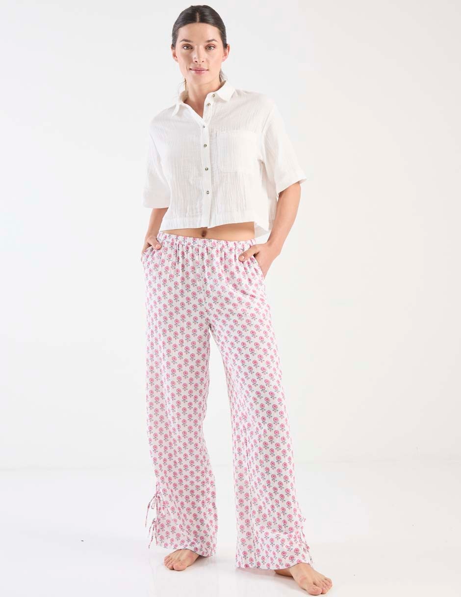 Pantalón pijama Etam de algodón para mujer