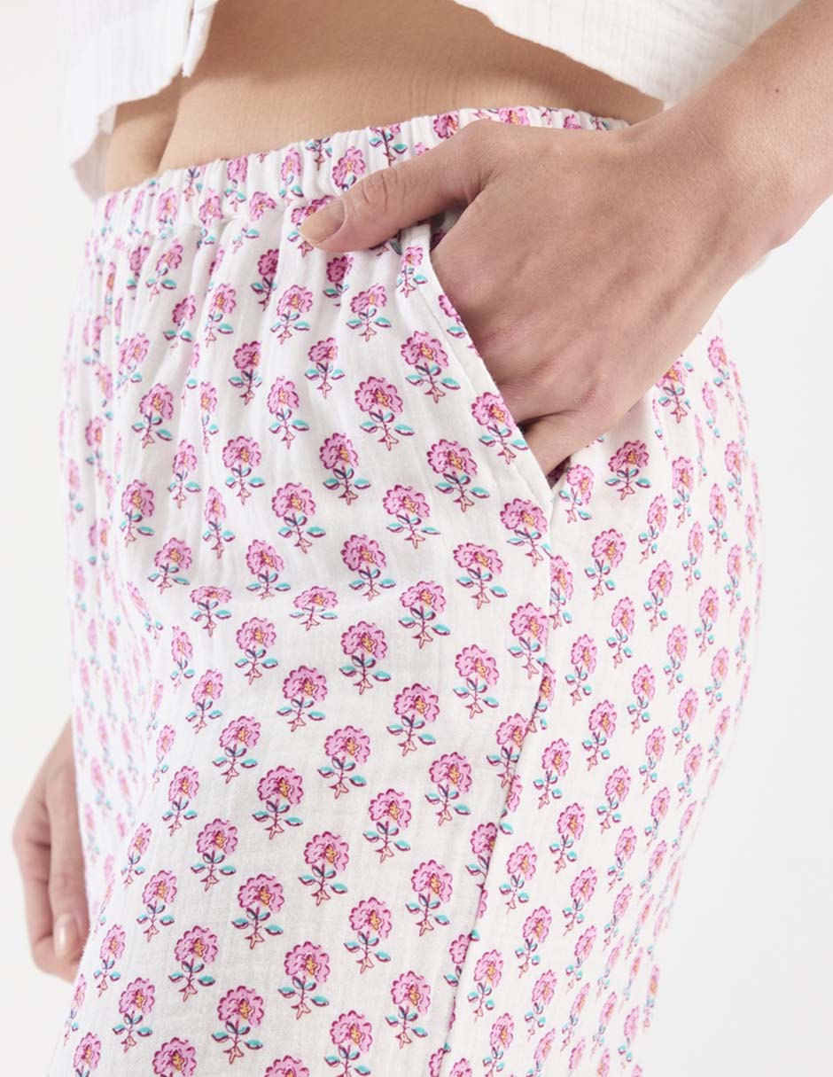 Pantalón pijama Etam de algodón para mujer