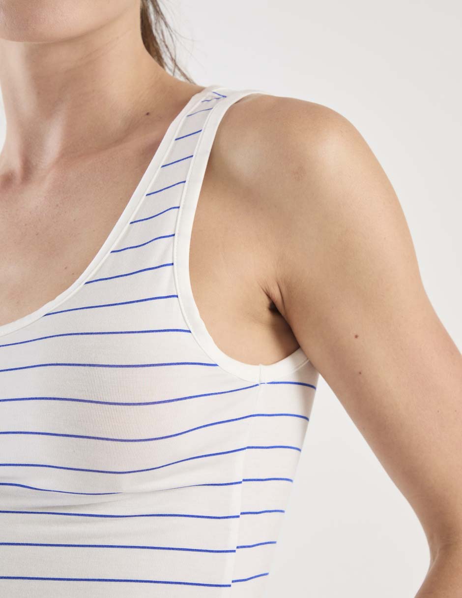 Playera pijama Etam estampado a rayas para mujer