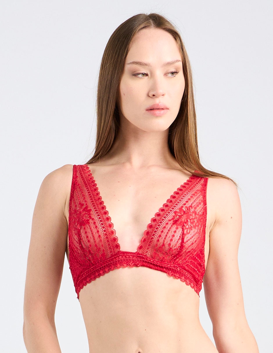 Bralette copa triangular para mujer Bralette copa triangular para mujer