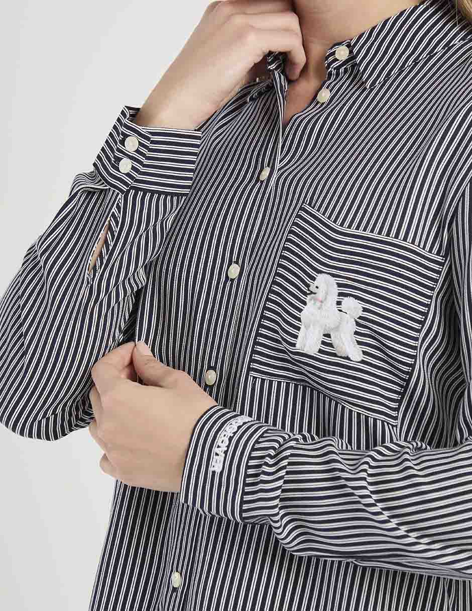 Playera pijama Etam estampado a rayas para mujer