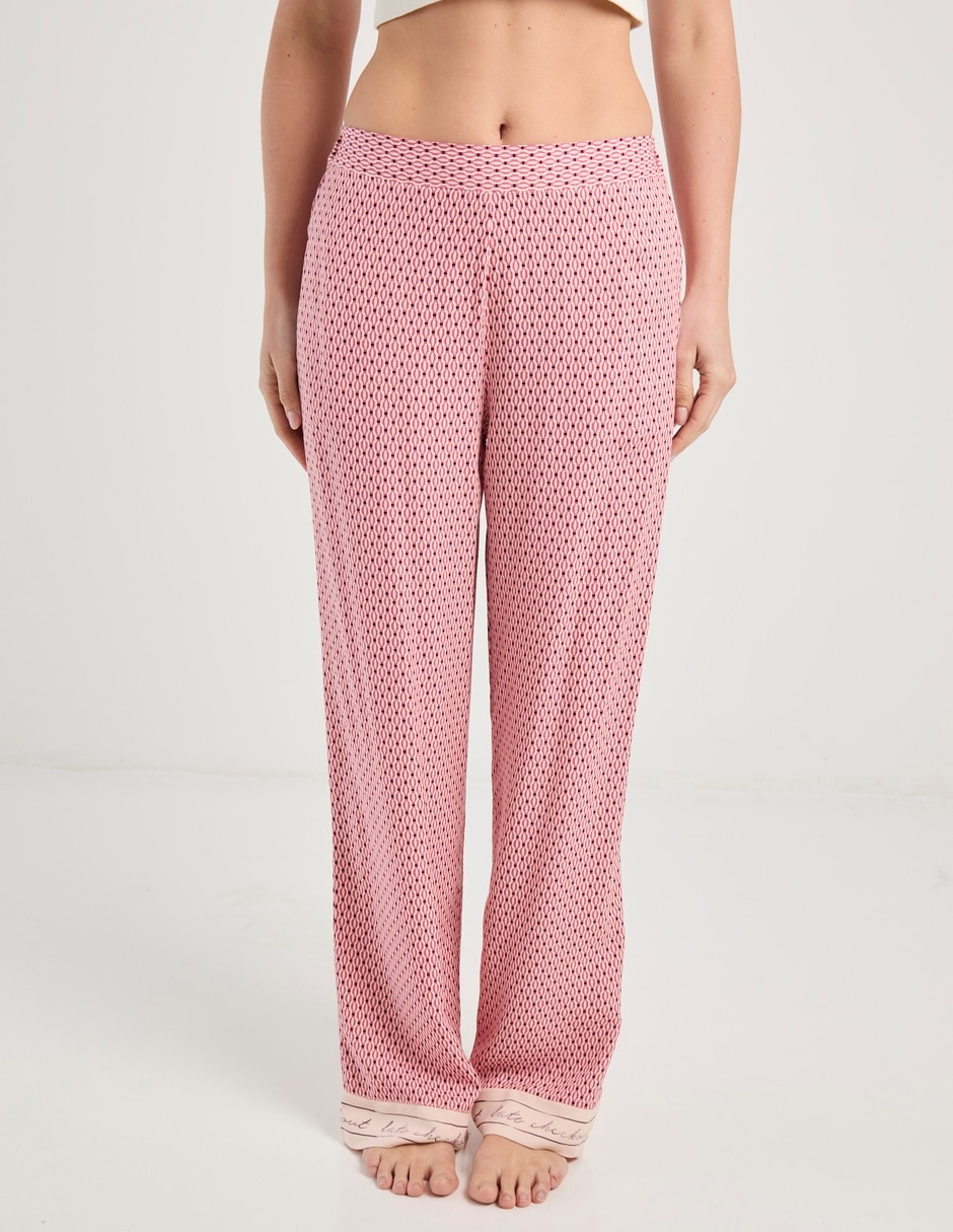 Pantalón pijama de algodón para mujer