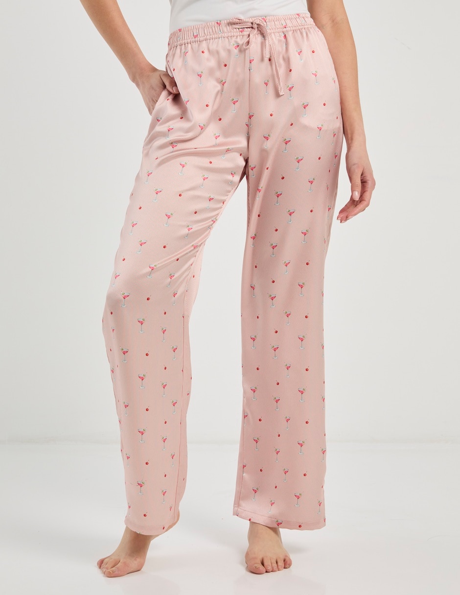 Pantalón pijama de algodón para mujer 1