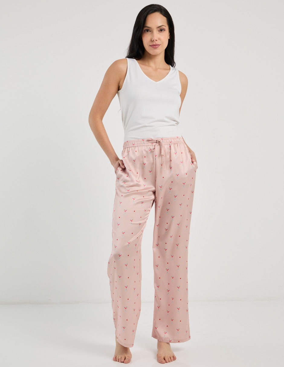 Pantalón pijama de algodón para mujer 7