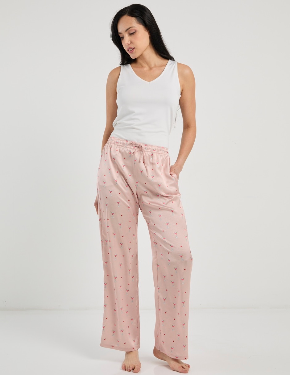 Pantalón pijama de algodón para mujer 8