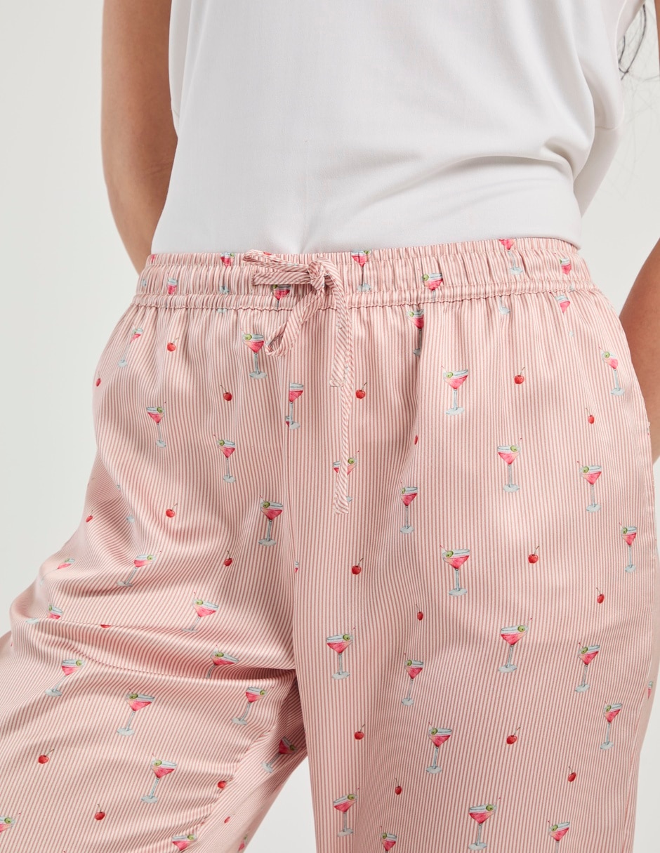 Pantalón pijama de algodón para mujer 9