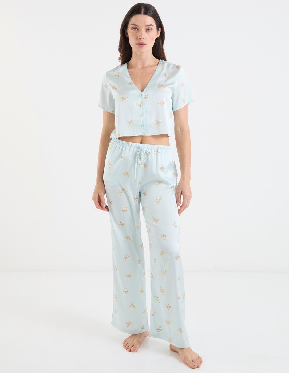 Pantalón pijama de algodón para mujer 2