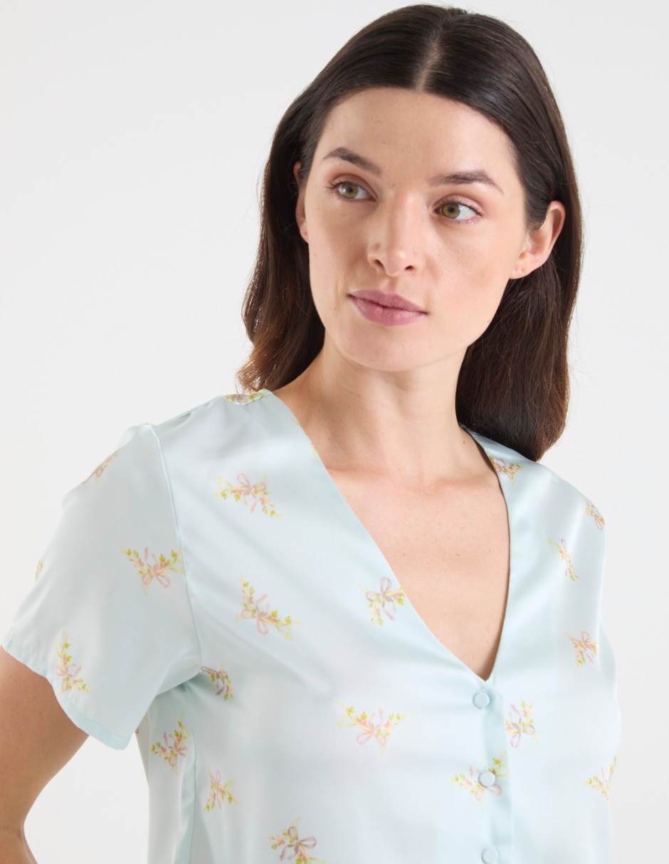 Playera pijama diferentes diseños para mujer 9