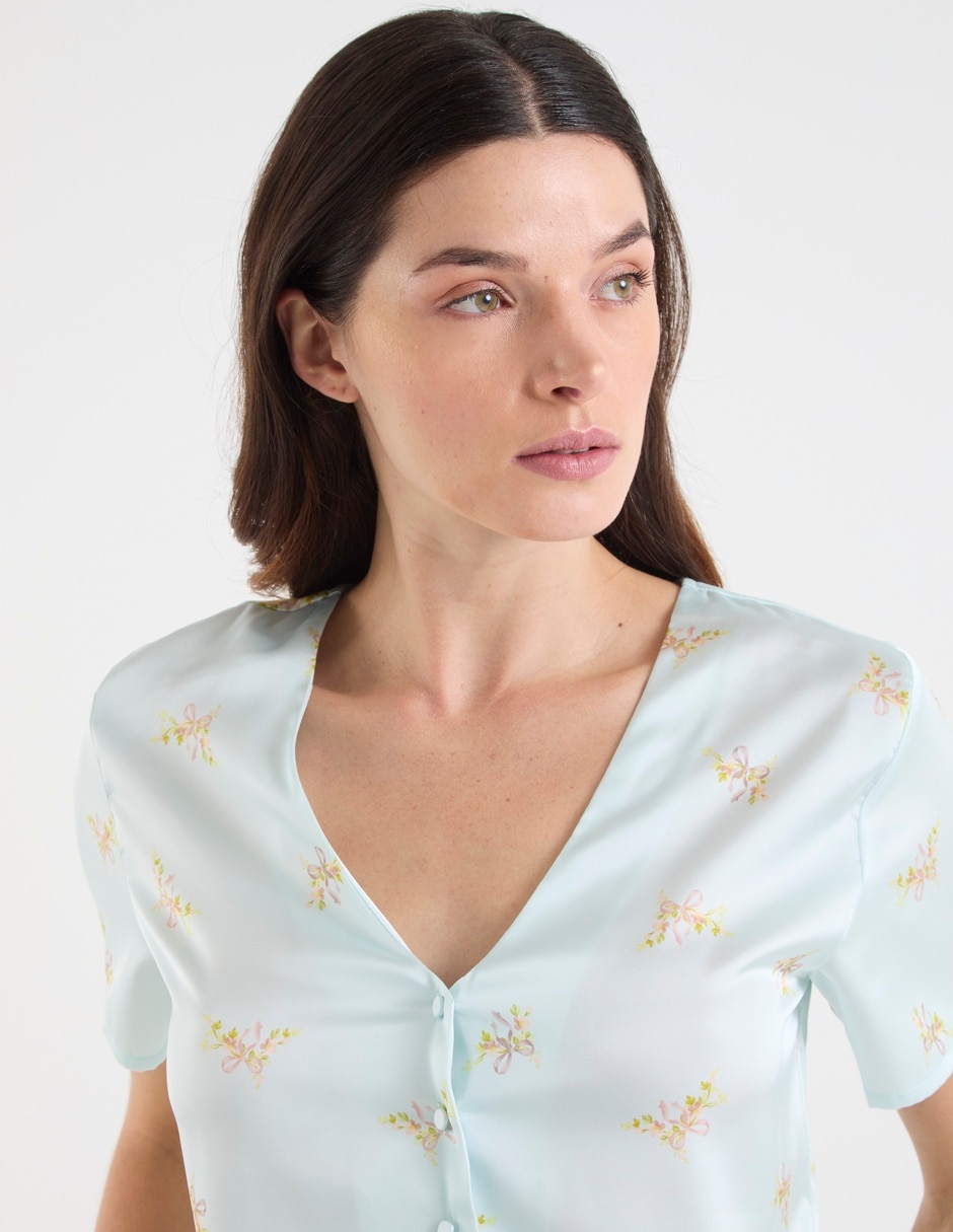 Playera pijama diferentes diseños para mujer 10