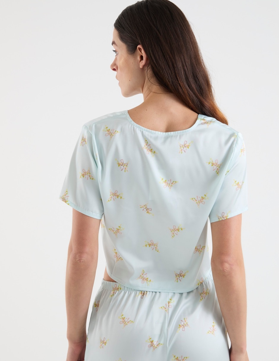 Playera pijama diferentes diseños para mujer 11