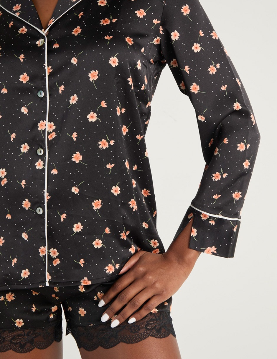 Playera pijama Etam estampado floral para mujer