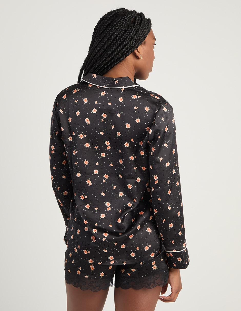 Playera pijama Etam estampado floral para mujer
