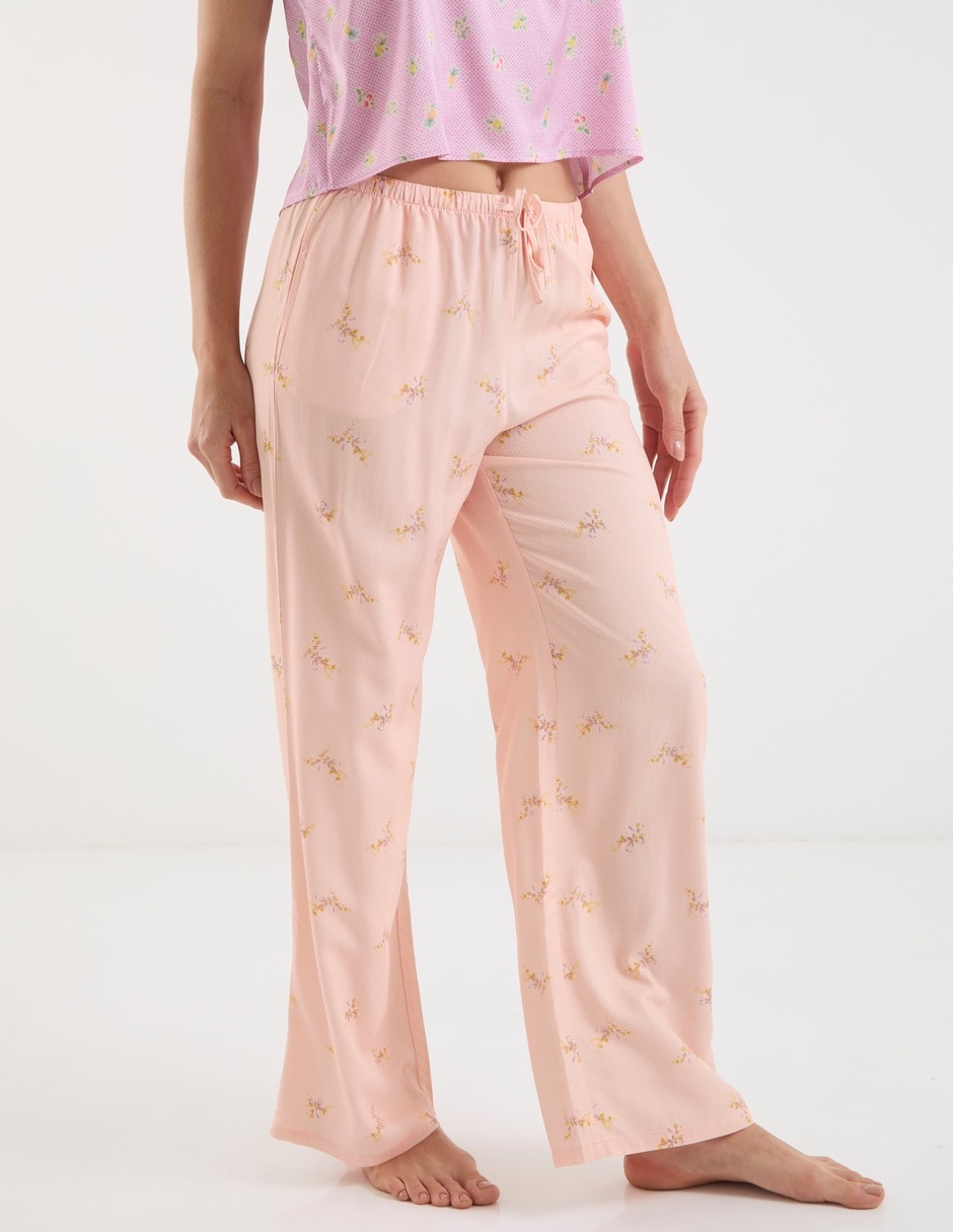 Pantalón pijama de algodón para mujer