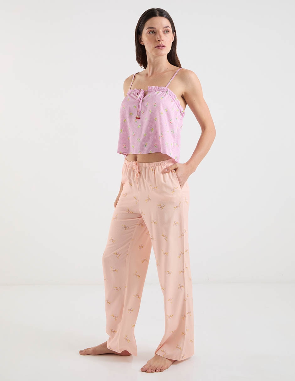 Pantalón pijama de algodón para mujer 5