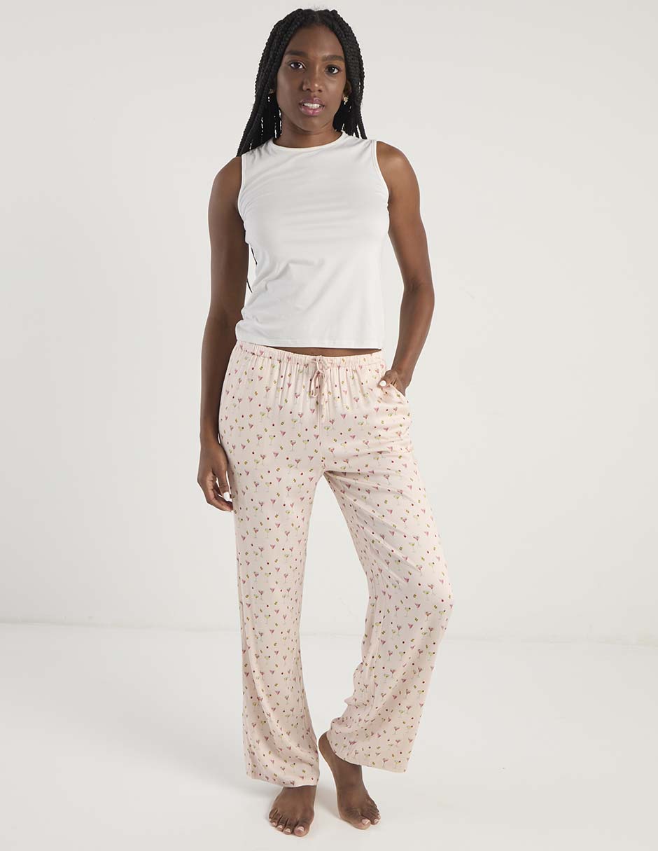 Pantalón pijama Etam de algodón para mujer
