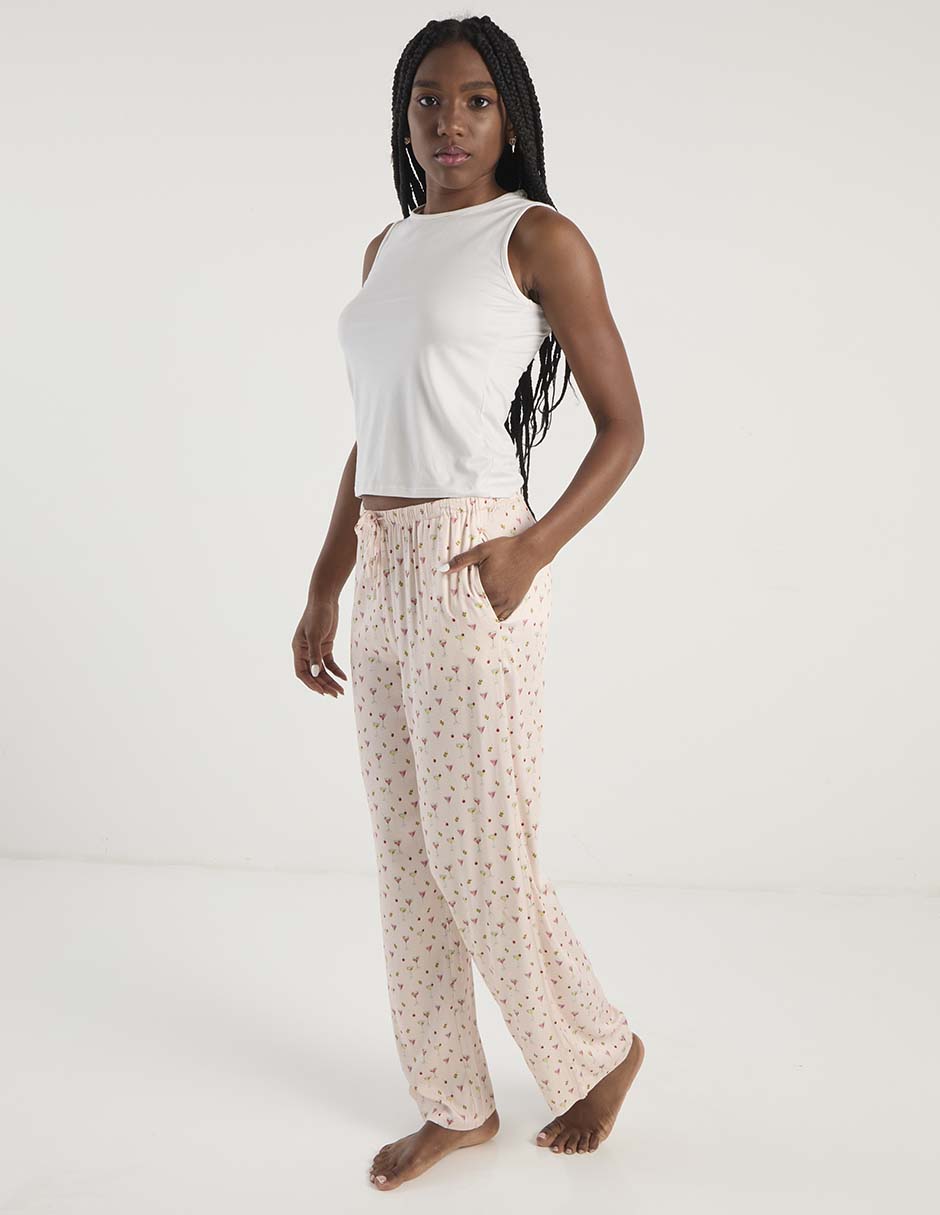 Pantalón pijama Etam de algodón para mujer