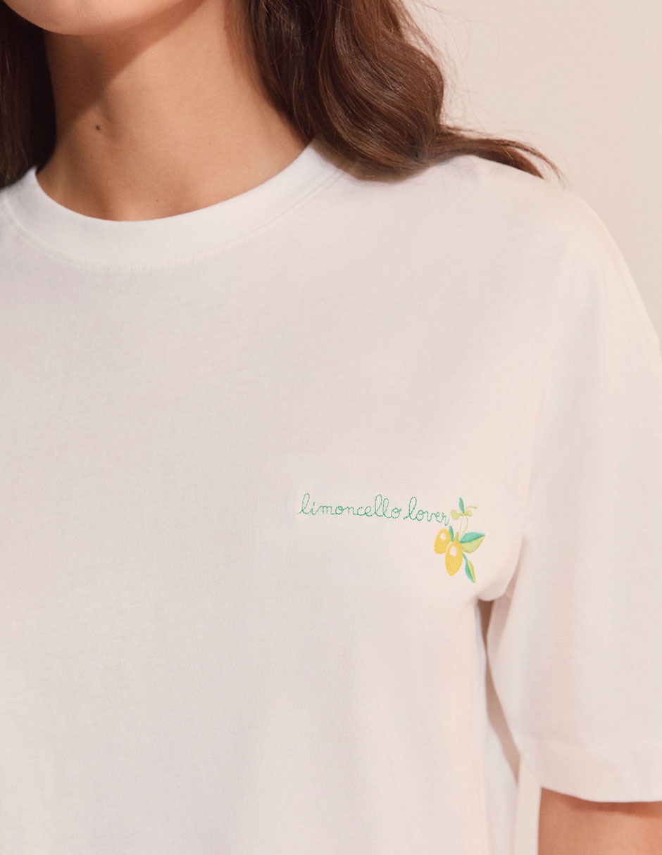 Playera pijama estampado para mujer 8