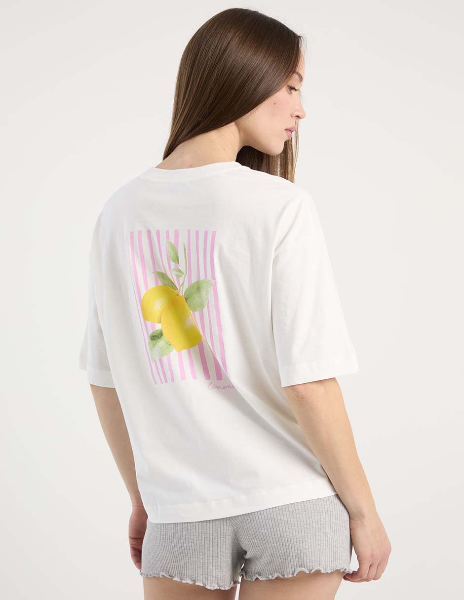 Playera pijama estampado para mujer 6