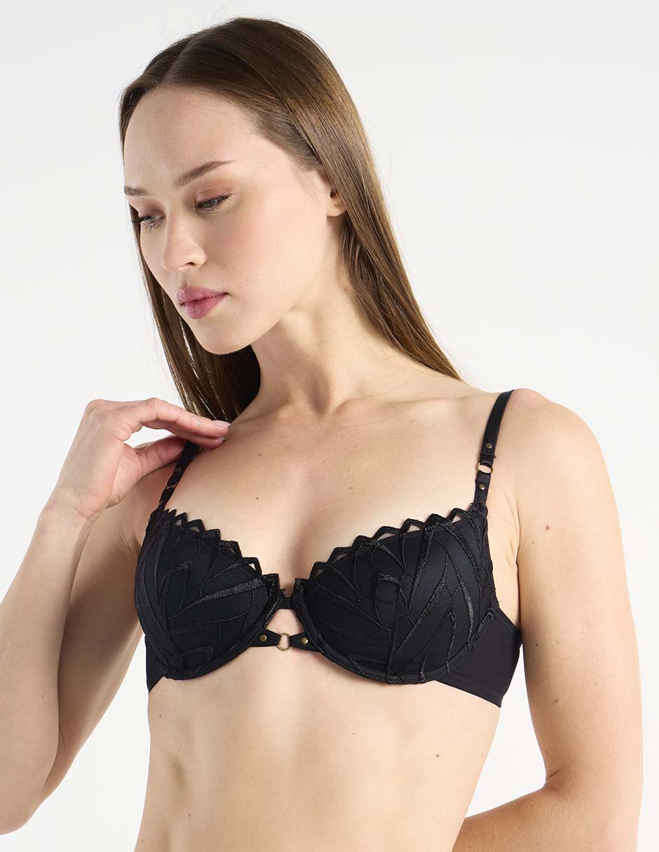 Brassiere demi con copa para mujer