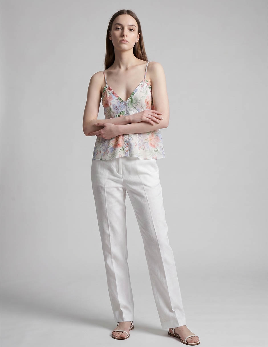 Playera pijama estampado floral para mujer
