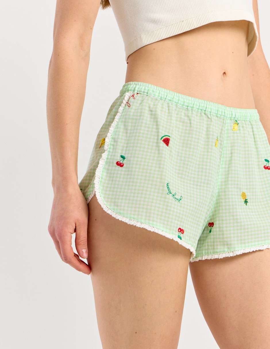 Short pijama de algodón para mujer 2