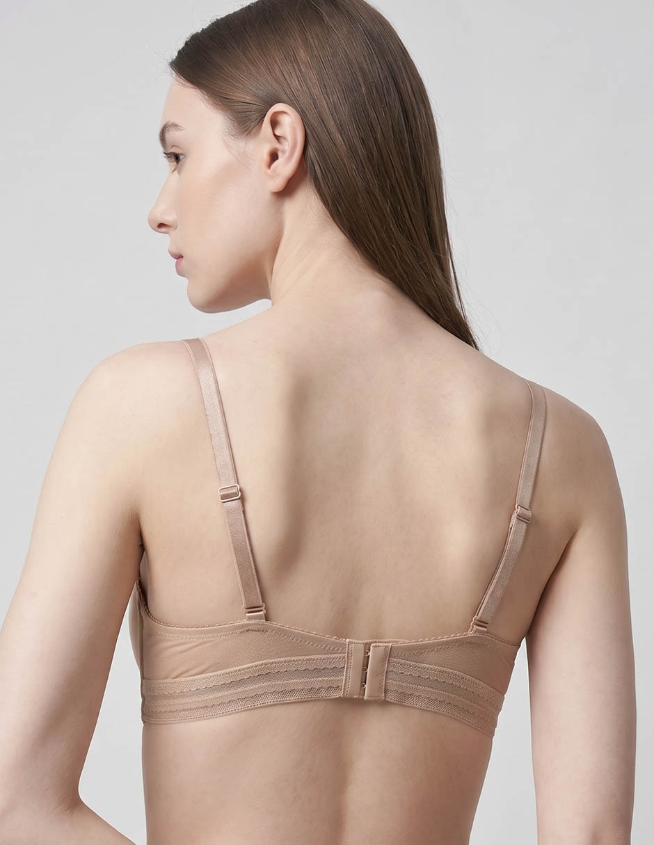 Brassiere demi con copa para mujer 2