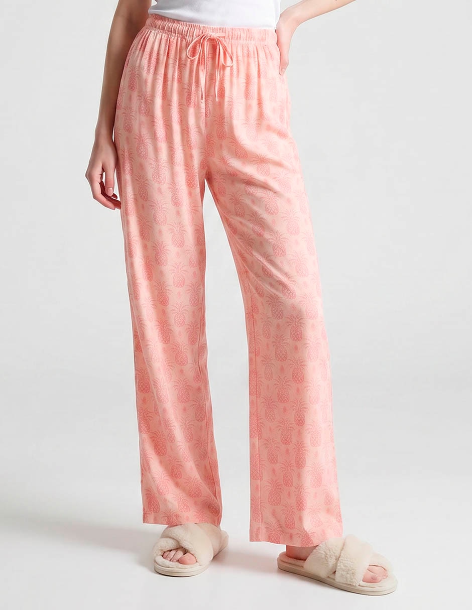 Pantalón pijama de algodón para mujer
