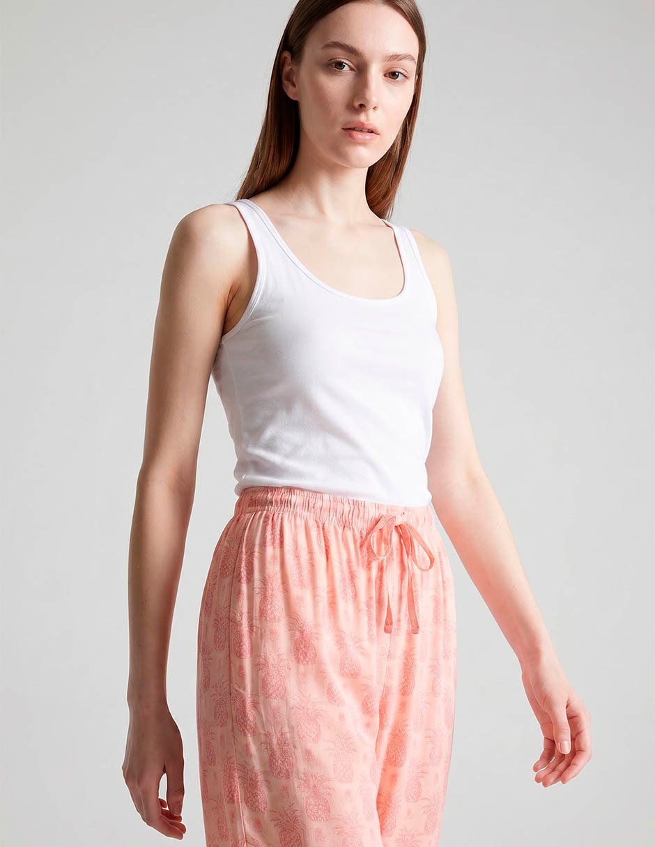 Pantalón pijama de algodón para mujer 4