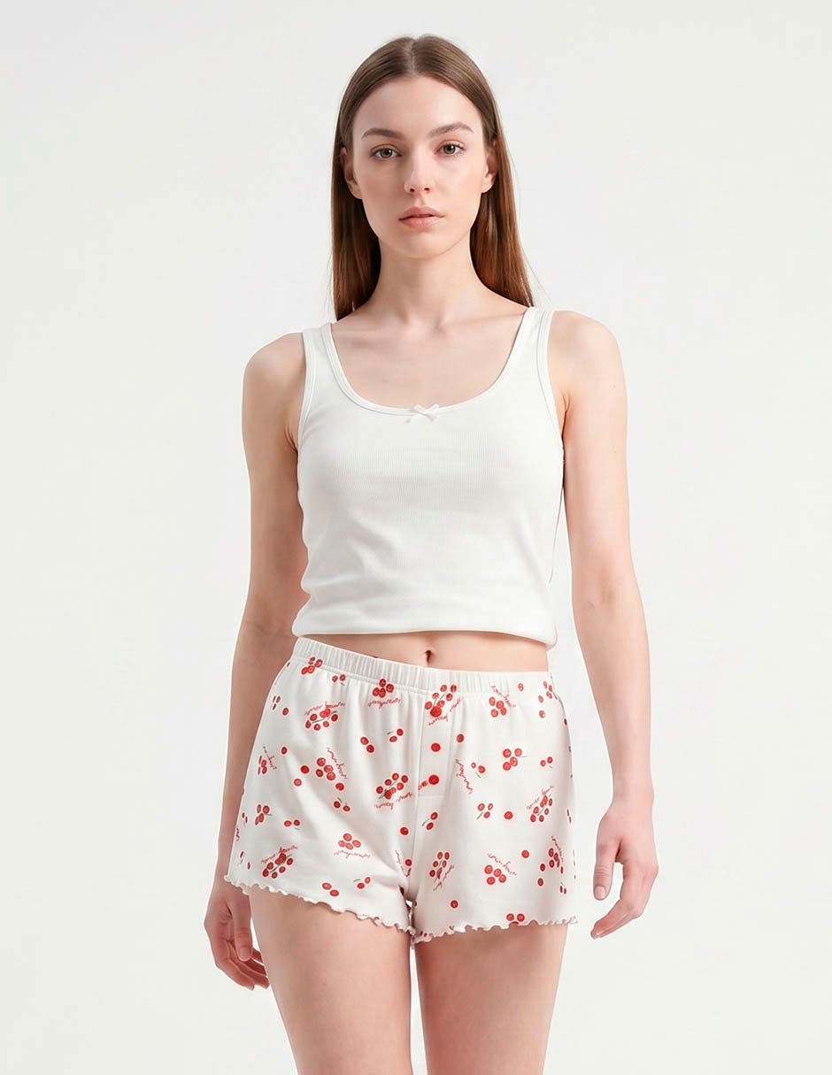 Short pijama de algodón para mujer Short pijama de algodón para mujer