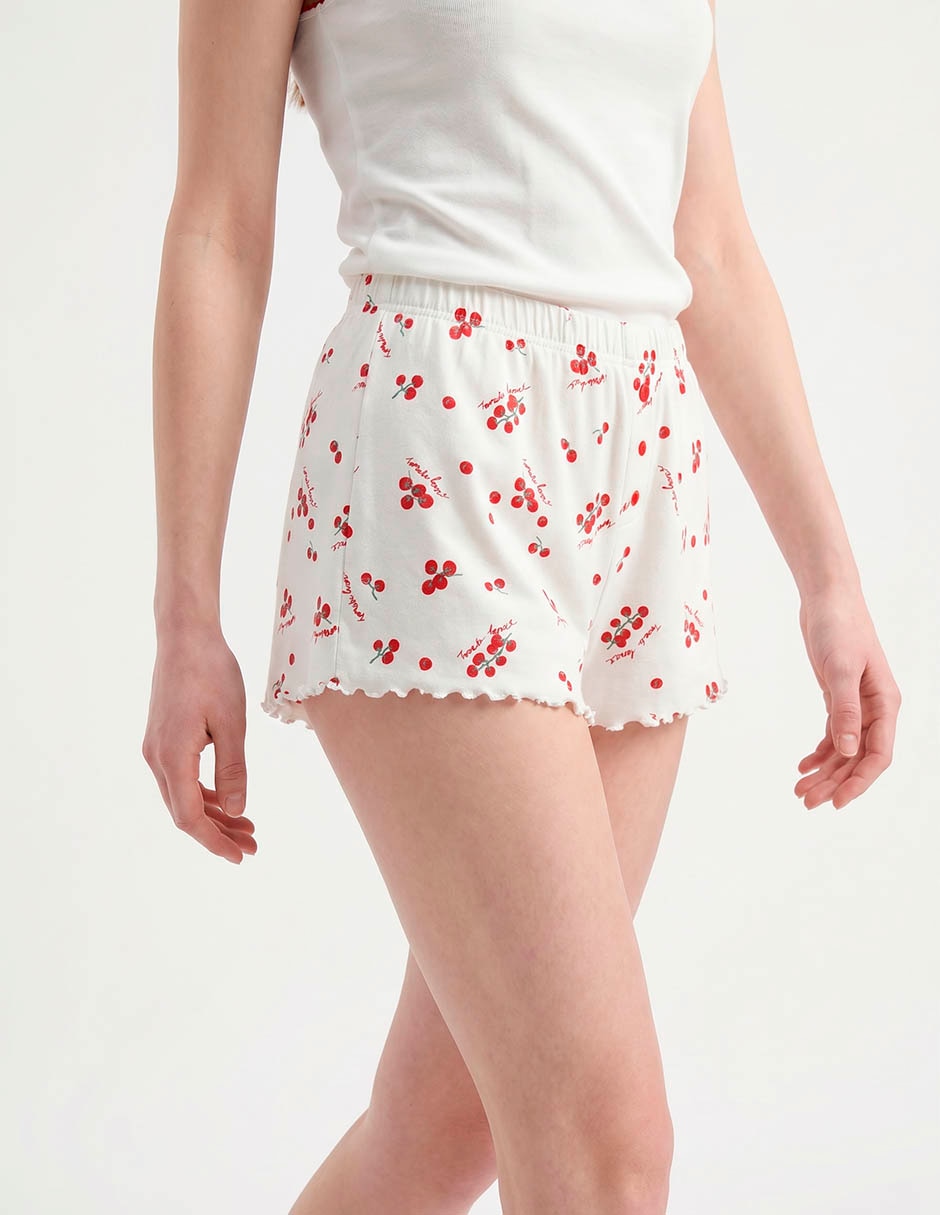 Short pijama de algodón para mujer 3