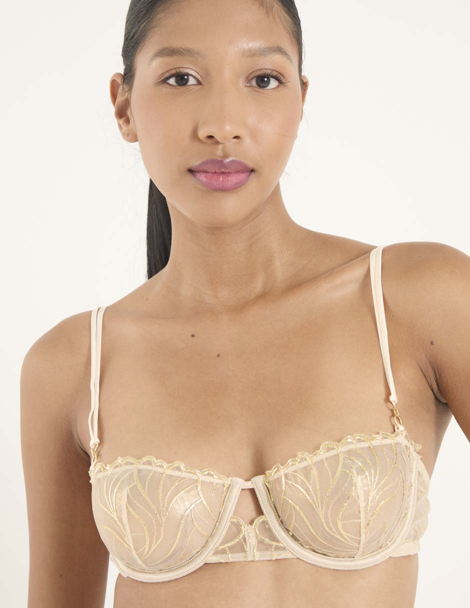 Brassiere balconette con copa para mujer Brassiere balconette con copa para mujer