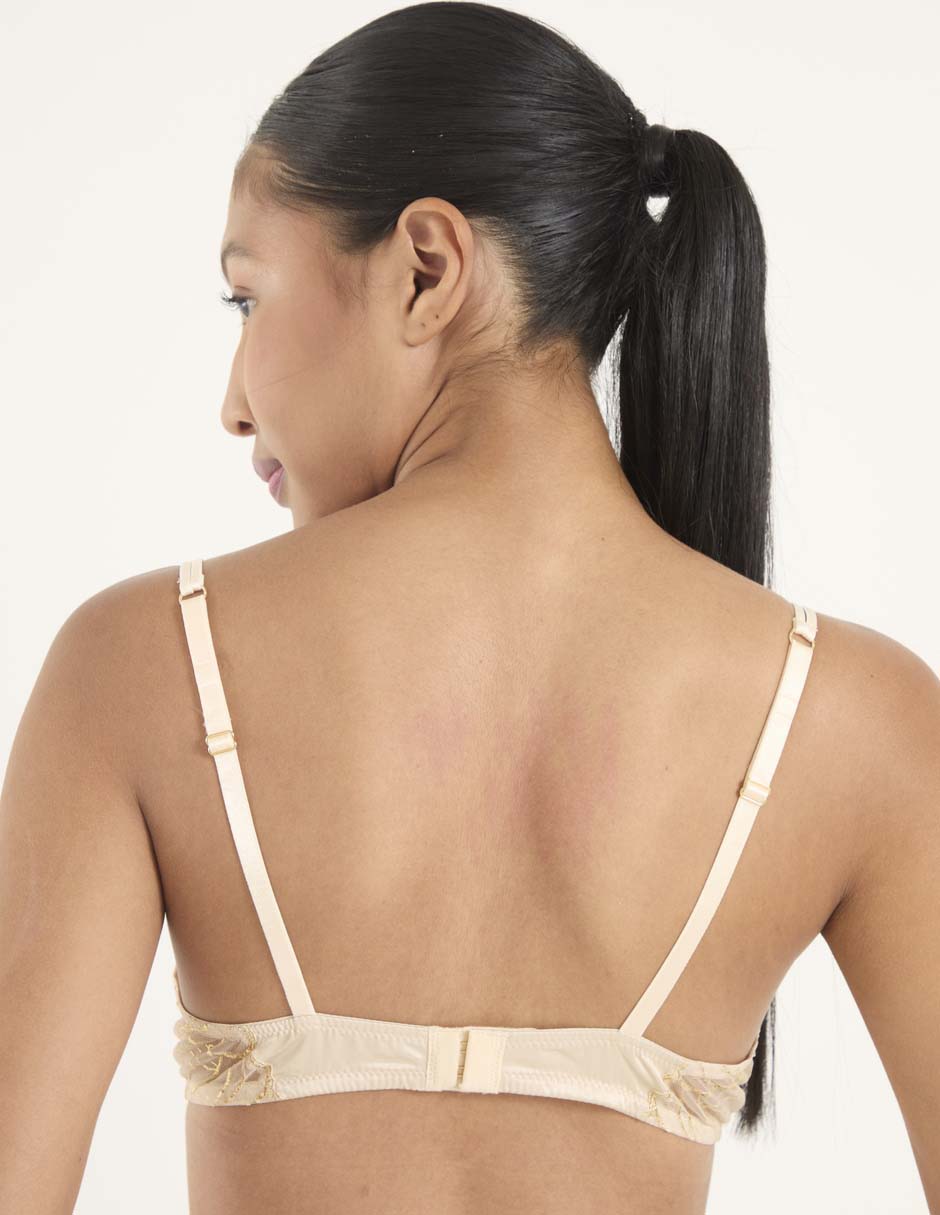 Brassiere balconette con copa para mujer 3