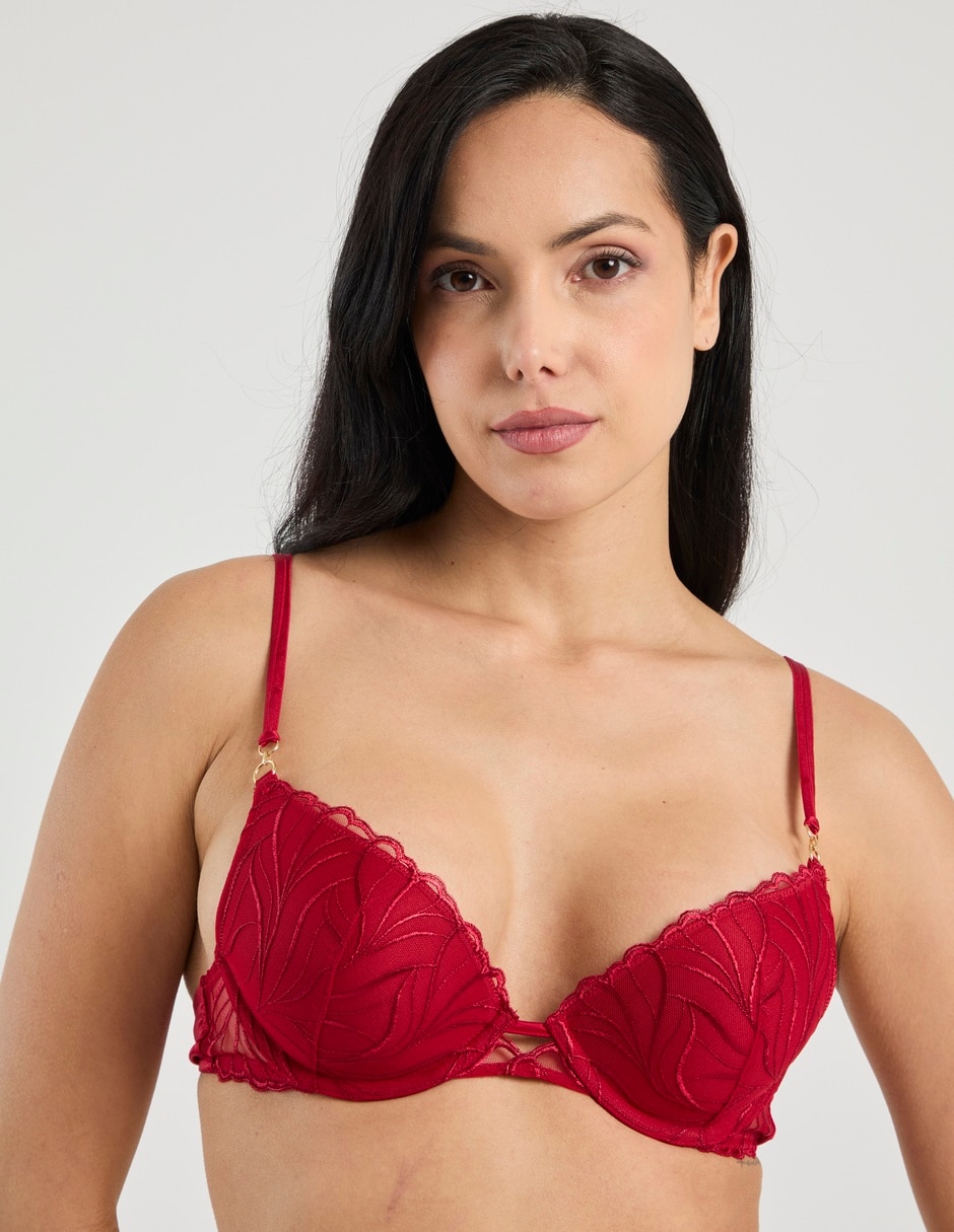 Brassiere demi con copa para mujer