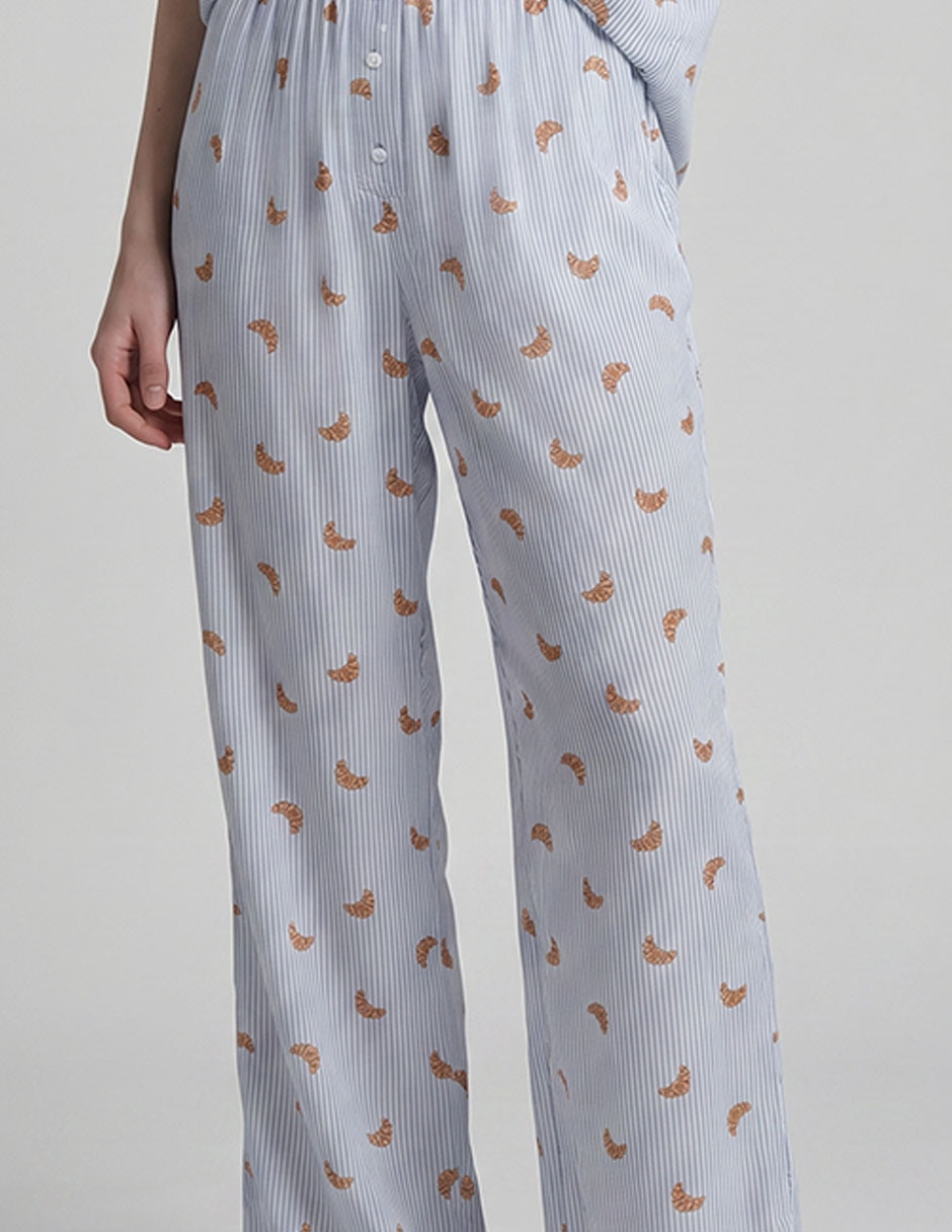 Pantalón pijama de algodón para mujer 3